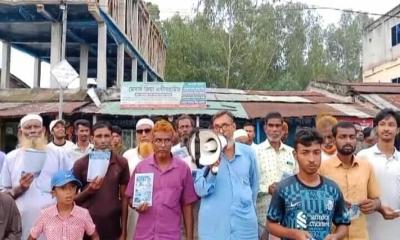 ক্ষেতলালে এমপি প্রার্থী আব্বাস আলীর পক্ষে বিএনপির গণ সংযোগ