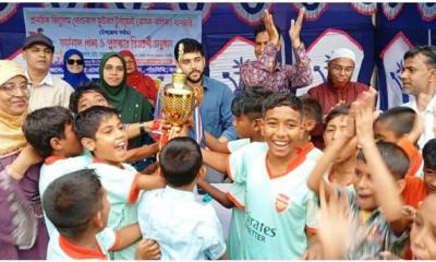 পাঁচবিবিতে প্রাথমিক বিদ্যালয়ের গোল্ডকাপ ফাইনাল অনুষ্ঠিত 